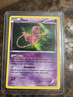 Pokemon TCG Mew 29/124 Fates Collide Holo Rare Holo 2016 Basic HP 50 - Image 1