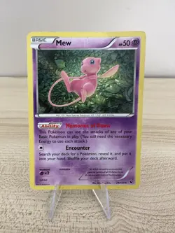 Mew 29/124 XY Fates Collide Holo Rare 2016 Pokemon TCG Card DMG - Image 1