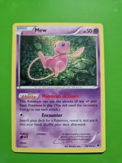 Pokemon Mew TCG Fates Collide Holo Rare Card 29/124 LP Condition - Image 1