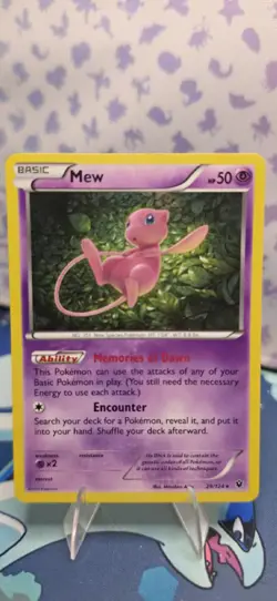 Pokemon Mew TCG Fates Collide Holo Rare Card 29/124 Mint Condition - Image 1