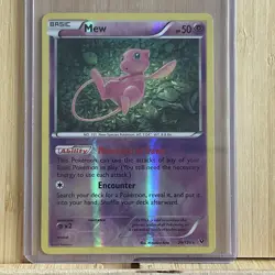 Pokemon TCG Mew 29/124 Fates Collide Holo Rare 50 HP Basic Card (2016) - Image 1