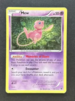 Pokemon Mew TCG Holo Rare Card Fates Collide 29/124 HP - Image 1