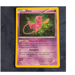 Pokemon TCG Mew 29/124 Fates Collide Holo Rare Basic Psychic 2016 HP50 - Image 1