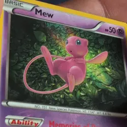 Pokemon TCG Mew 29/124 Fates Collide Holo Rare Basic Psychic 2016 HP50 - Image 2