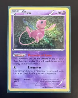 Pokemon | Mew TCG Fates Collide Holo Rare Card | 29/124 - Image 1
