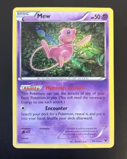 Pokemon | Mew TCG Fates Collide Holo Rare Card | 29/124 - Image 2