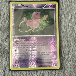 Pokemon TCG Fates Collide Mew 29/124 Reverse Holo Rare NM-LP Condition - Image 1