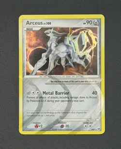 2009 Pokemon Arceus Set Arceus AR9 LV.100 Holo Rare 90 HP M/NM - Image 1
