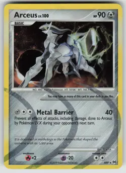 Arceus (AR9) AR9 Holo Holo Rare Arceus Pokemon Moderately Played - Image 1