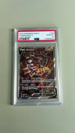 PSA 10 Giratina V #186 Alt Art Pokemon 2022 Lost Origin GEM MINT - Image 2