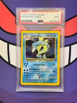 1999 POKEMON GAME #6 GYARADOS-HOLO PSA 9 - Image 1