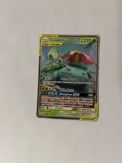 Pokemon TCG Celebi & Venusaur GX Holo Ultra Rare Card Team Up 1/181 - Image 1