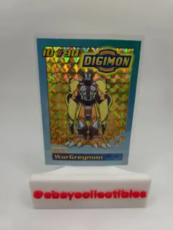 2001 Bandai Digimon TCG ID#90 WarGreymon Holo Card DP460 - Image 1