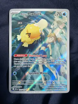 Pokemon TCG Misty's Psyduck Illustration Rare Destined Rivals 193/182 - Image 1