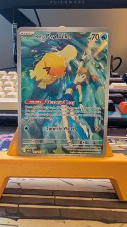Pokemon TCG Misty's Psyduck Holo Card 193/182 Sv10: Destined Rivals - Image 1