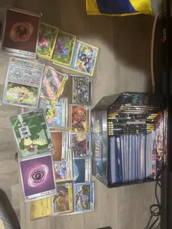 Pokemon Cards And Charizard Tin Opened Packs And Tin Tons Of Cards Holos &rares - Image 4
