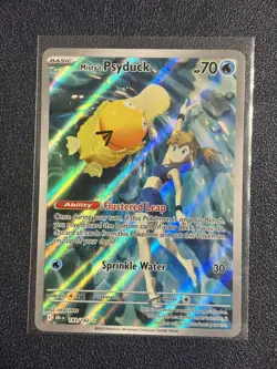 Pokemon TCG Misty's Psyduck Destined Rivals 193/182 - Illustration Rare - NM/M - Image 1