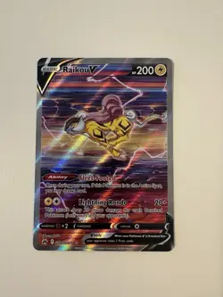 Pokemon TCG - Raikou V GG41/GG70 Crown Zenith Galarian Gallery Ultra Rare Holo - Image 1