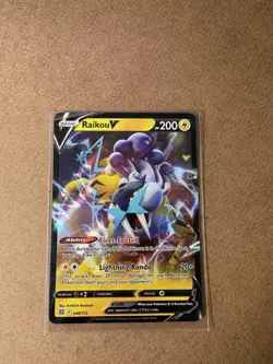 Pokemon TCG Raikou V 48/172 Brilliant Stars Ultra Rare Holo - Image 4