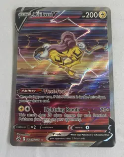 Pokemon TCG Raikou v Crown Zenith: Galarian Gallery GG41/GG70 Holo Ultra Rare - Image 1