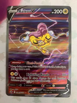 Pokemon TCG Raikou V Crown Zenith: Galarian Gallery GG41/GG70 Holo Ultra Rare - Image 1