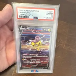 Pokemon TCG Raikou V GG41/GG70 Crown Zenith GG Full Art Holo PSA 10 English - Image 1