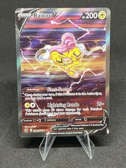 Pokemon TCG Raikou V Crown Zenith: Galarian Gallery Gg41/Gg70 Holo Ultra Rare - Image 1