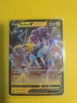 Pokemon TCG Raikou V Sword & Shield: Brilliant Stars 048/172 Holo Ultra Rare - Image 1