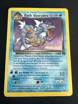 1999 Rocket Vintage Pokemon Card Lot: Holo Dark Gyarados 8/82 & Weezing 14/82 - Image 2