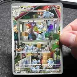 Pokemon TCG Machoke Sv: Scarlet & Violet 151 177/165 Illustration Rare Holo NM - Image 1