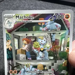 Pokemon TCG Machoke Sv: Scarlet & Violet 151 177/165 Illustration Rare Holo NM - Image 2