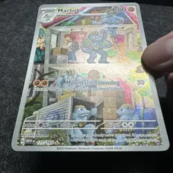 Pokemon TCG Machoke Sv: Scarlet & Violet 151 177/165 Illustration Rare Holo NM - Image 5