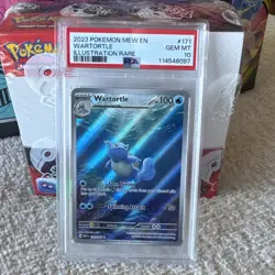 2023 POKEMON MEW EN-151 ILLUSTRATION RARE #171 WARTORTLE PSA 10 - Image 1