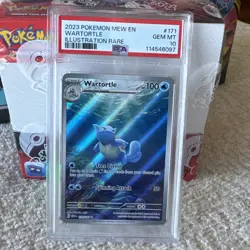 2023 POKEMON MEW EN-151 ILLUSTRATION RARE #171 WARTORTLE PSA 10 - Image 2