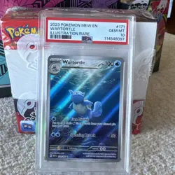 2023 POKEMON MEW EN-151 ILLUSTRATION RARE #171 WARTORTLE PSA 10 - Image 3