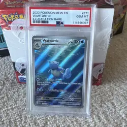 2023 POKEMON MEW EN-151 ILLUSTRATION RARE #171 WARTORTLE PSA 10 - Image 4