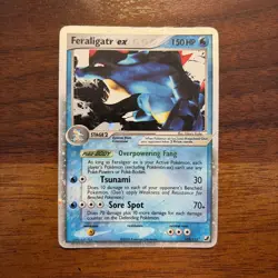 FERALIGATR EX 103/115 HOLO EX UNSEEN FORCES HP DMG POKEMON - Image 1