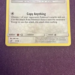 Pokemon Card Ditto Holo Rare Copy Anything Ability - Image 4