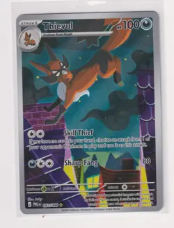 Pokemon TCG Thievul 092/084 Illustration Rare Pitch Black - Image 1