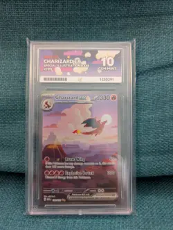 Pokemon TCG Charizard EX 199/165 151 - Ace 10 - PERFECT SUB GRADES - Image 1