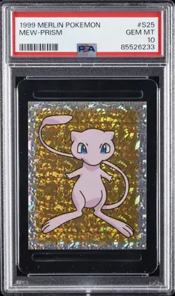 1999 MERLIN POKEMON #S25 MEW-PRISM PSA 10 - Image 1