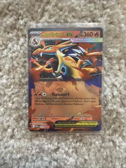 Pokemon Mega Charizard Y ex 030 Mega Evolution Holo Black Star Promo Near Mint - Image 1