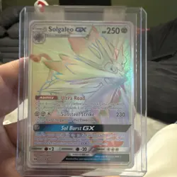 Pokemon Solgaleo GX (Secret) 155/149 SM Base Set Holo Secret Rare English 250 HP - Image 1