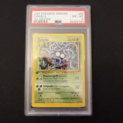 1999 POKEMON GERMAN 1ST EDITION #66 TANGELA PSA 8 - Image 1