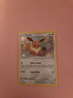 Pokemon Card Eevee SM184 Black Star Promo Cosmos Holo Sun & Moon - Image 2