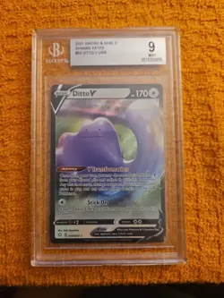 Ditto V - 050/072 - Ultra Rare Shining Fates Pokemon Beckett MINT 9 - Image 1