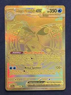 🔥 Mega Greninja ex 122/086 Gold Pokemon Ultra Rare Holo Near Mint-EN - Image 4