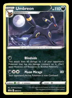 Umbreon 009/015 McDonald's Promos 2024 NM/M Pokemon - Image 1