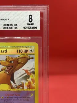 Pokemon Charizard Skyridge Crystal Reverse Holo Secret Rare #146 BGS 8 - NO PSA - Image 5