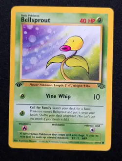 Bellsprout 49/64 Jungle Pokemon LP 1st Edition - Image 1